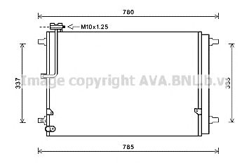 AVA QUALITY COOLING ai5368d -  Конденсатор, кондиционер